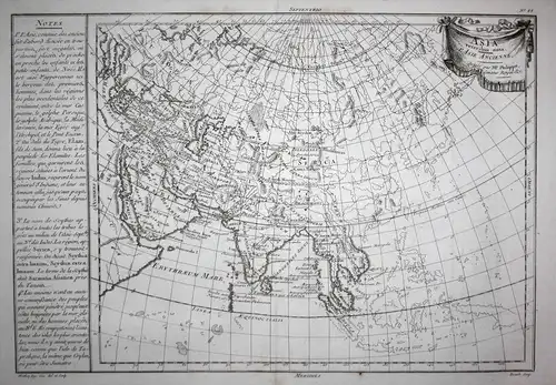 Asia veteribus nota / L'Asie ancienne - Asia Asien Asie Continent Kontinent Karte map