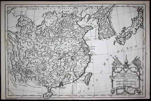 Chorographie de L'Empire de la Chine. - China Chine Korea Japan Asia Karte map