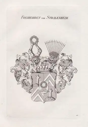 Freiherren von Stralenheim.  - Wappen coat of arms Heraldik heraldry