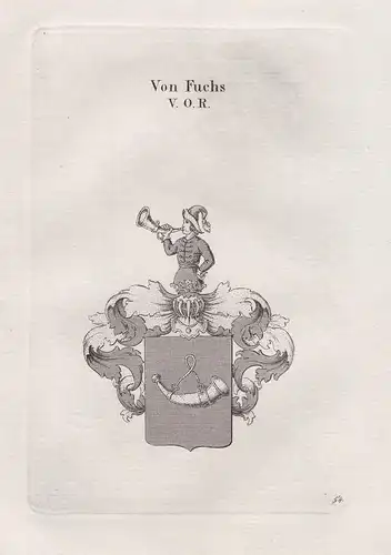 Von Fuchs V.O.R. - Wappen coat of arms Heraldik heraldry