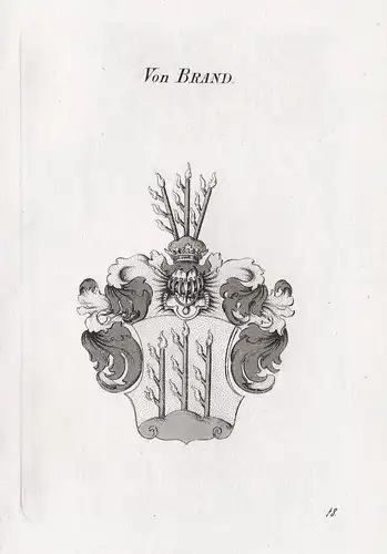 Von Brand. - Wappen coat of arms Heraldik heraldry