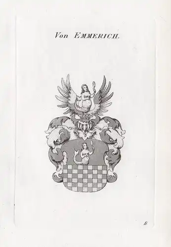 Von Emmerich. - Wappen coat of arms Heraldik heraldry