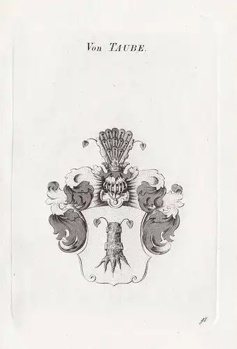 Von Taube. - Wappen coat of arms Heraldik heraldry