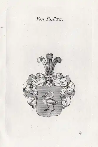 Von Plötz. - Ploetz Wappen coat of arms Heraldik heraldry