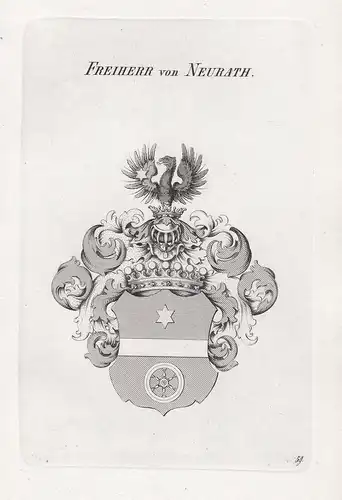 Freiherren von Neurath. - Wappen coat of arms Heraldik heraldry
