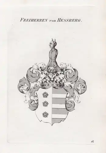 Freiherren von Hessberg. - Hessberg Heßberg Wappen coat of arms Heraldik heraldry