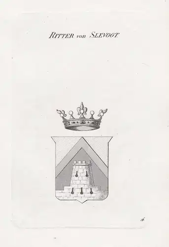 Ritter von Slevogt. - Wappen coat of arms Heraldik heraldry