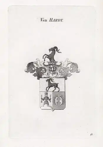 Von Hardt. - Wappen coat of arms Heraldik heraldry