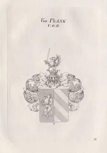 Von Plank. V.O.R. - Plank Blank Wappen coat of arms Heraldik heraldry