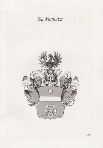 Von Neurath. - Wappen coat of arms Heraldik heraldry