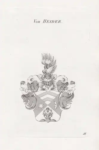 Von Heider. - Heyder Haider Wappen coat of arms Heraldik heraldry