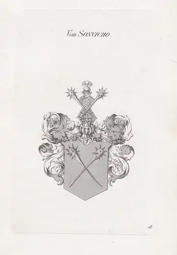 Von Sonvicho. - Wappen coat of arms Heraldik heraldry
