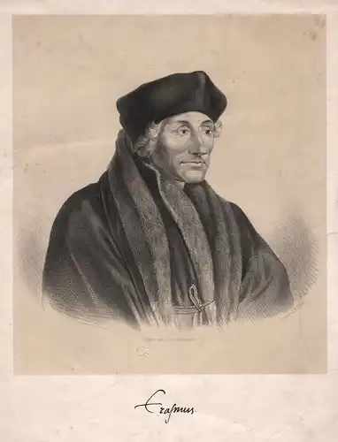 Erasmus - Erasmus von Rotterdam (1466-1536) Dutch philosopher scholar Portrait