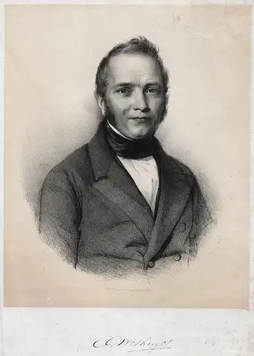 Carel Godfried Withuys (1794-1865) Dutch poet writer patriot Den Haag Portrait