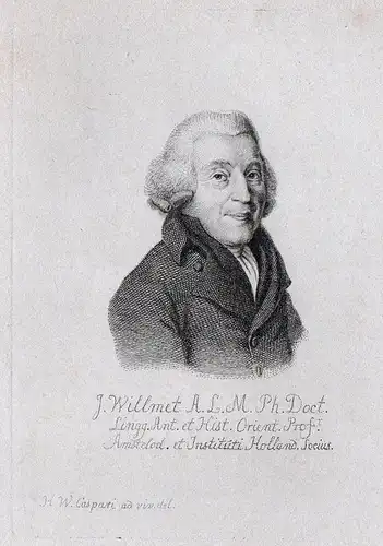 J. Willmet A. L. M. Ph. Doct - Joannes Willmet (1750-1835) Dutch Orientalist Pastor theologian Orientalistik P