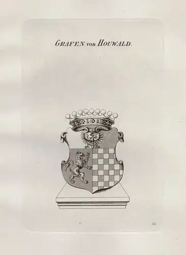 Grafen von Houwald - Wappen coat of arms Heraldik heraldry