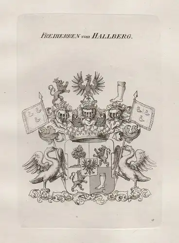 Freiherren von Hallberg - Wappen coat of arms Heraldik heraldry