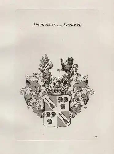 Freiherren von Schrenk - Wappen coat of arms Heraldik heraldry