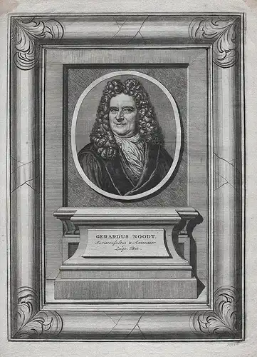 Gerardus Noodt - Gerhard Noodt (1647-1725) Dutch jurist Nijmegen Leiden Utrecht Francker Portrait