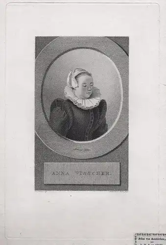 Anna Visscher - Anna Visscher (1584-1651) Dutch artist poet Amsterdam Alkmaar Portrait