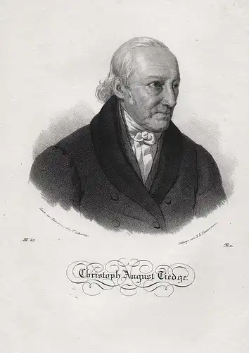 Christoph August Tiedge - Christoph August Tiedge (1752-1841) Dichter poet Gesman Gardelegen Dresden Portrait