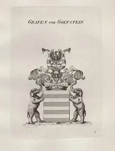 Grafen von Goltstein - Goldstein Goltstein Wappen coat of arms Heraldik heraldry