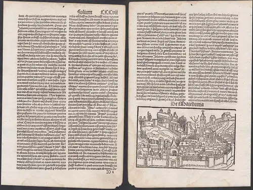 De Macedonia (Blatt CCCVII) - Mazedonien Macedonia Makedonien Phantasienansicht Holzschnitt woodcut Liber Chro