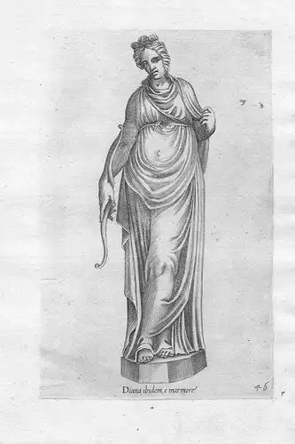 Diana ibidem, e marmore. - Diana Roman statue Goddess mythology Ancient Rome Mythologie Römer Antike