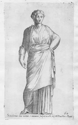 Simulacrum deae incertae e marmore ... - Roman woman statue Ancient Rome mythology Mythologie Römer Antike