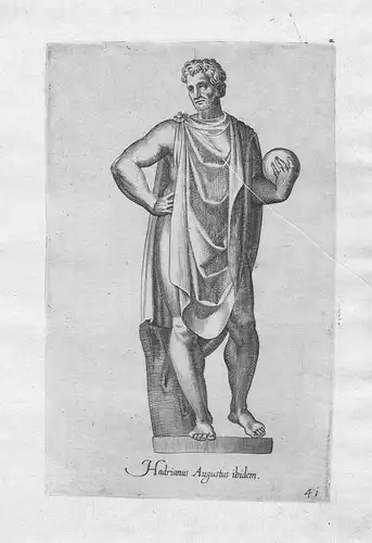 Hadrianus Augustus ibidem. - Hadrian Roman statue emperor Ancient Rome Römer Kaiser mythology Mythologie Antik