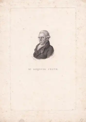 Mr. Rhijnvis Feith. - Rhijnvis Feith (1753-1824) Dutch poet singer Leiden Zwolle Portrait