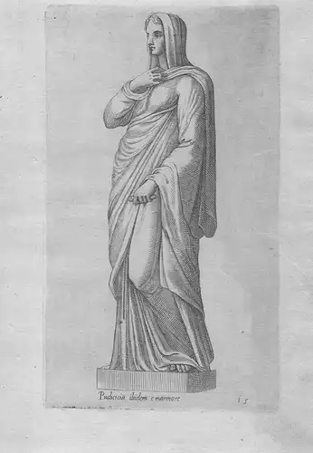 Pudicicia ibidem e marmore. - Pudicitia Ancient Roman statue Rome goddess Mythologie mythology Römer Antike