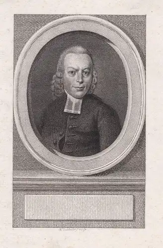 Allard Hulshoft (1734-1795) Dutch theologian Groningen Amsterdam Portrait