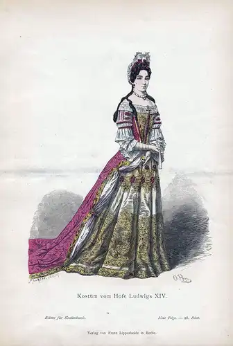Kostüm vom Hofe Ludwigs XIV. - Louis XVI France costumes Tracht Frankreich Kostüme