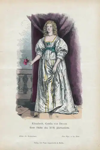 Elisabeth, Gräfin von Devon. Erste Hälfte des XVII. Jahrhunderts. - Elizabeth Cavendish Countess of Devonshire