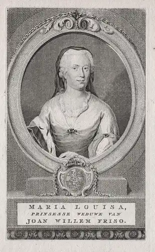 Maria Louisa - Marie Luise von Hessen-Kassel (1688-1765) Nassau Dietz Oranien Prinzessin Portrait