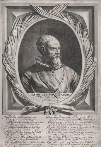 Petrus Adriani Werfius - Pieter Adriaansz van der Werft (1529-1604) Leiden burgemeester Portrait