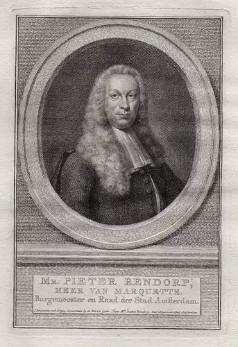 Mr. Pieter Rendorp - Pieter Rendorp von Marquette (1703-1760) Amsterdam Portrait
