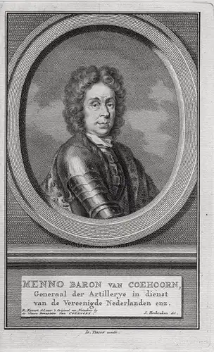 Menno Baron van Coehoorn - Menno van Coehoorn (1641-1704) Dutch soldier Baron Portrait