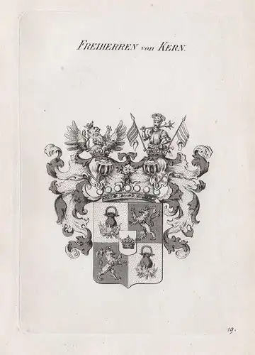Freiherren von Kern. - Wappen Adel coat of arms Heraldik heraldry