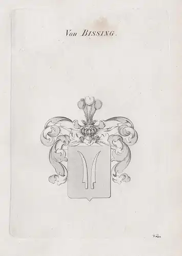 Von Bissing. - Bissingen Bessing Bessingen Wappen Adel coat of arms Heraldik heraldry