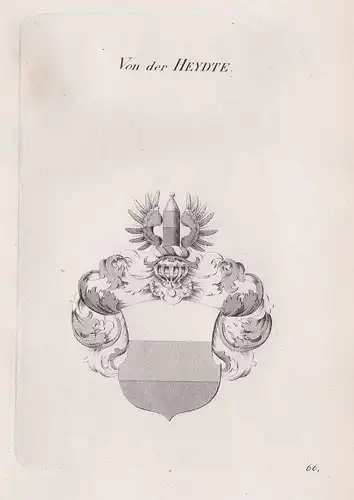 Von der Heydte. - Wappen Adel coat of arms Heraldik heraldry
