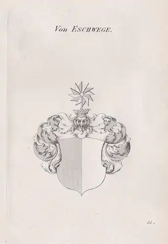 Von Eschwege. - Wappen Adel coat of arms Heraldik heraldry