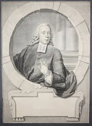 Winoldus Budde (1715-1790) Dutch Amsterdam Predikant pastor Portrait