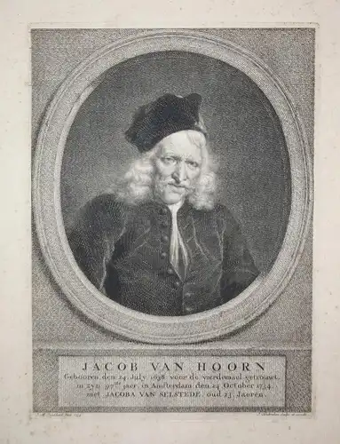 Jacob van Hoorn - Jacob van Hoorn (1638-1734) wine dealer Wein Händler Amsterdam Portrait