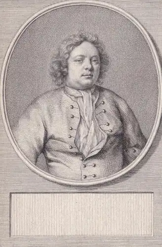 Robert Hennebo (1685-1737) Dutch poet Leider autor Amsterdam Portrait