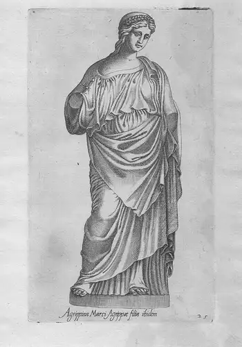 Agrippina Marci Agrippae filia ibidem. - Agrippina Roman statue Ancient Rome mythology Mythologie Römer Antike