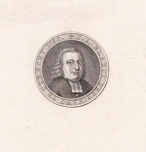 J. A. Blanck Predikant.... - Johan Abraham Blanck (1735-1789) Utrecht Dutch Holland Portrait
