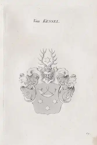 Von Kessel. - Wappen Adel coat of arms Heraldik heraldry
