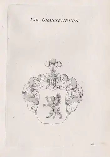 Von Grassenburg. - Wappen Adel coat of arms Heraldik heraldry